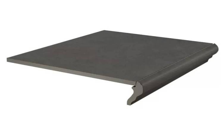 Ступень Kerama Marazzi Хадду KM4040G0041NGTF фронтальная серый тёмный матовый 40.2x34