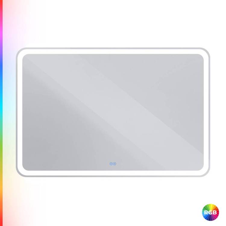 Зеркало Cezares Multicolore CZR-SPC-MC-1200-800-RGB-TCH со встроенной RGB подсветкой и сенсорным выключателем, 12V, 120x80