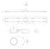 Душевой лоток BelBagno Luce BB-LD-LUCE-90-BIANCO 90 см, белый матовый фото 3