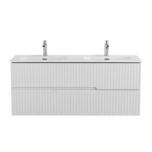 Тумба под раковину Cezares DUET-N-1200-2C-SO-2-BL Bianco Lucido, 120x45.7x50