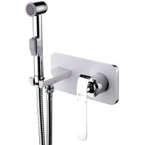 Гигиенический душ Lemark Melange LM4919CW со смесителем, с внутренней частью