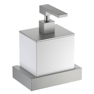 Дозатор Timo Caisa 92039/13 настенный, никель, белый