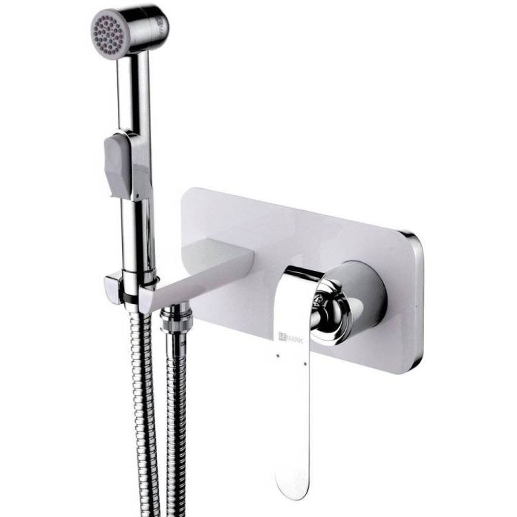 Гигиенический душ Lemark Melange LM4919CW со смесителем, с внутренней частью