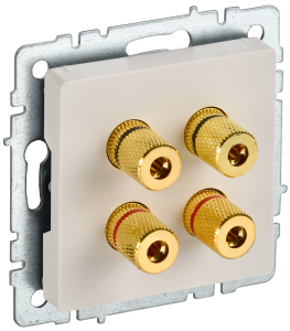 Акустическая розетка IEK Brite BR-S40-K10 бежевый