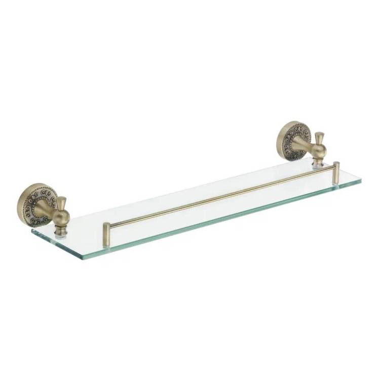 Полка Rose RG1019Q стеклянная, бронза