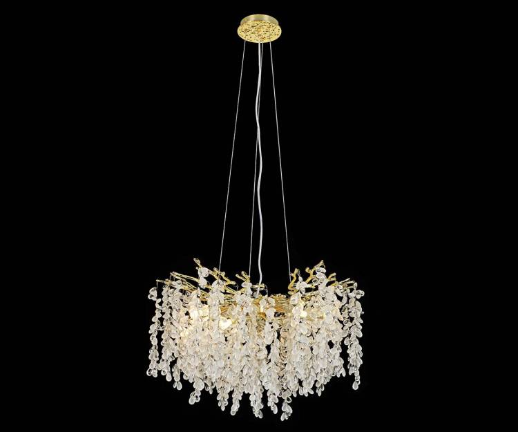 Люстра подвесная хрустальная Kink Light Шарми 07879-76D,33