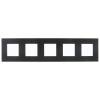 Рамка 5-постовая IEK Skandy SK-M52-M-K02 черный фото 2