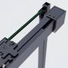 Душевая дверь в нишу Vincea Soft 2 (Софт 2) VDS-3SO2120CLGM профиль вороненая сталь, стекло прозрачное, 120x200 фото 6