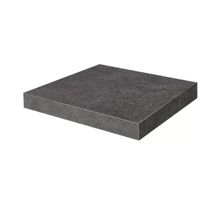 Ступень Kerama Marazzi Портленд KM8080G0061RGCA Угловая Клееная Антрацит Матовый Обрезной 33x33