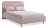 Кровать полутораспальная Mebelson Лео KM1.2-19.2348 нежно-розовый/графит