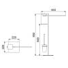 Стойка в ванную комнату Timo Selene 14085/03 черный фото 4