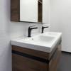 Тумба с раковиной Comforty Дуэт-125 00-00017178 дуб тёмно-коричневый, раковина Гармония 125 фото 4