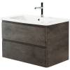 Тумба с раковиной Belbagno Albano-Cer ALBANO-CER-800-2C-SO-RNG 77x44x50 Robere Nature Grigio подвесная с двумя выкатными ящиками фото 2