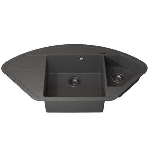 Мойка кухонная Uperwood Quartz UPD-06 3910202122 серая, 100.6x51