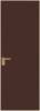 Межкомнатная дверь Profil Doors 1 AGK цвет профиля Золото, стекло безопасное 4 мм монохром шоколад 700x2000