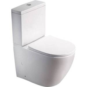 Унитаз-компакт SantiLine SL-5016 безободковый, с крышкой-сиденьем микролифт