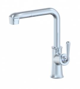 Смеситель для кухни Wonzon & Woghand WW-88439008A-CR с выдвижным изливом, хром