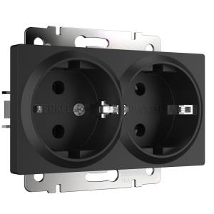 Розетка двойная с заземлением Werkel Встраиваемые механизмы W1172008
