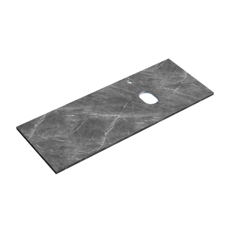 Столешница Sancos TT120A1XR с отверстием под смеситель, Black Sky, 120x46