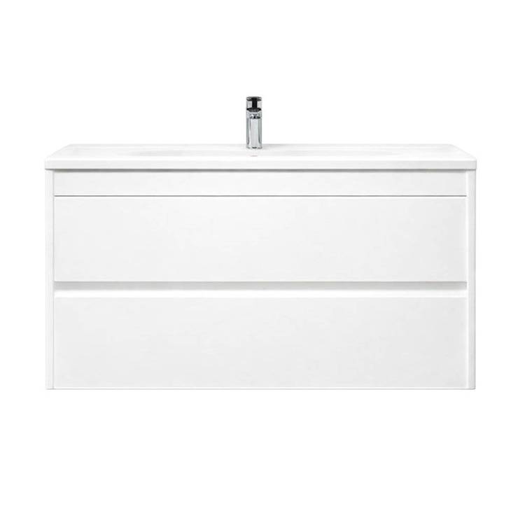 Тумба с раковиной Art&Max Family 100, подвесная, Bianco Lucido
