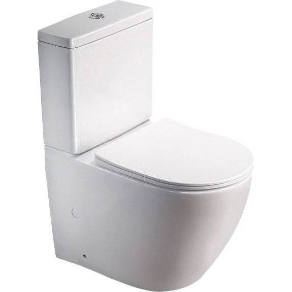 Унитаз-компакт SantiLine SL-5016 безободковый, с крышкой-сиденьем микролифт