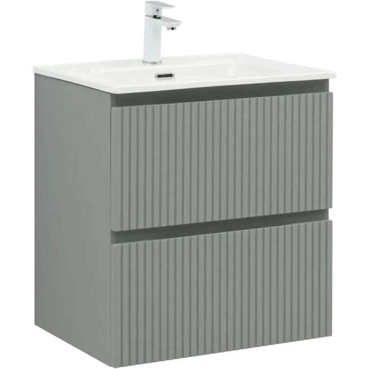 Тумба с раковиной Aquanet Джейн (Flat) 335432 мисти грин, 60