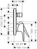 Смеситель для ванны с душем Hansgrohe Talis E 71474670 матовый черный фото 2