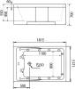 Акриловая ванна Gemy G9061 B R 180x120 фото 4