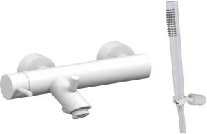 Смеситель для ванны с душем Paffoni Light LIG023BO белый матовый