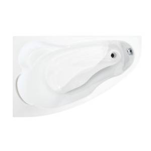 Акриловая ванна Creto Glaze 140x90 левая, с каркасом