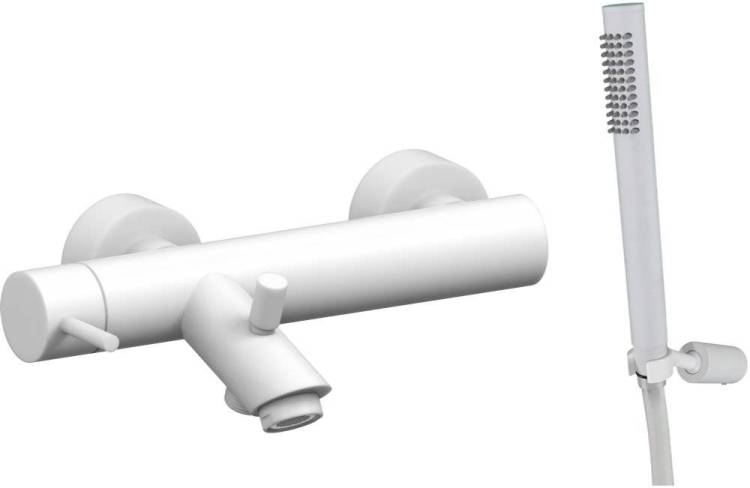 Смеситель для ванны с душем Paffoni Light LIG023BO белый матовый