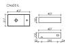 Раковина Ceramica Nova Element CN6051LMDH темный антрацит матовый, 41.7x21.7 фото 4
