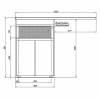 Мебель для ванной Aquanet Токио 58 1 ящик, 2 двери фото 18
