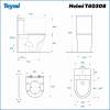 Унитаз-компакт Teymi Helmi T40308 безободковый, с сиденьем микролифт, белый фото 16