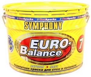 Краска интерьерная Symphony Euro Balance 7 база С 9 л