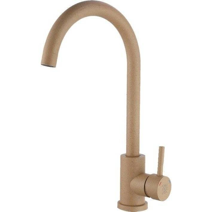 Смеситель для кухни РМС SUS124BGK-017F бежевый