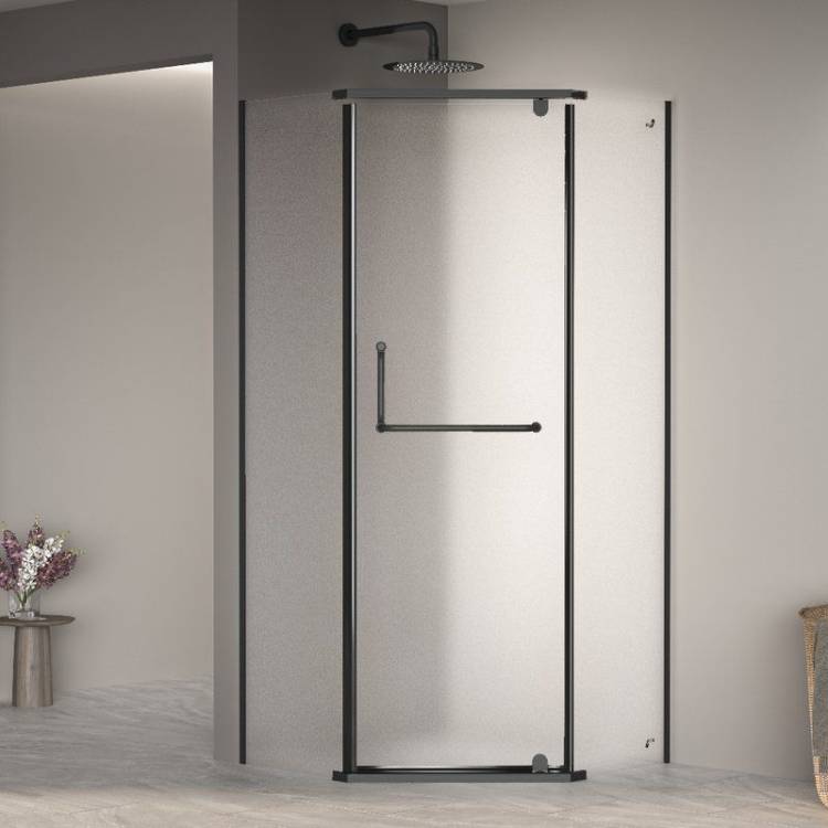 Душевой уголок RGW Passage PA-081B 35088188-24 профиль черный, стекло матовое, 80x80