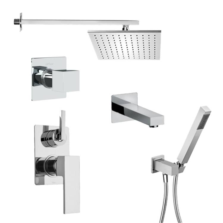 Душевой комплект Paini Grazia 21CRSET36911SHBATH на 3 потребителя, хром