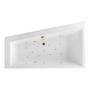 Акриловая ванна Excellent Sfera 170x100 (левая) "RELAX" (золото)