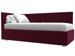Кровать Лига Диванов Лига-039 122069L красный левая 90x200