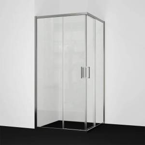 Душевой уголок Wasserkraft Tauber 64S19 профиль никель, стекло прозрачное, 100x100x200