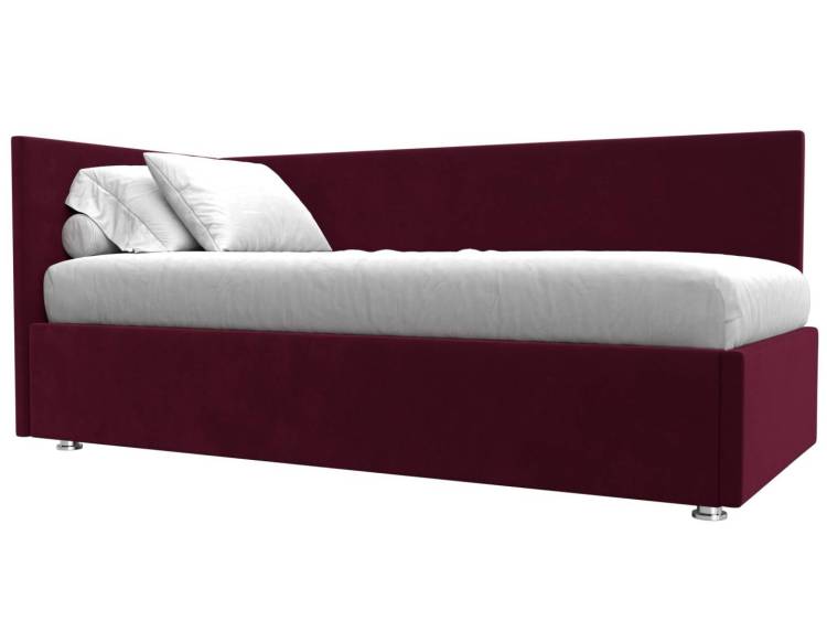 Кровать Лига Диванов Лига-039 122069L красный левая 90x200