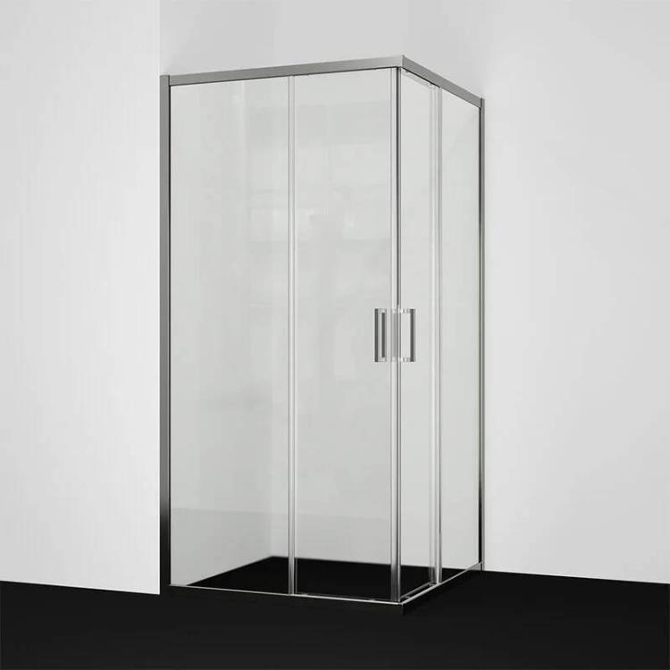 Душевой уголок Wasserkraft Tauber 64S19 профиль никель, стекло прозрачное, 100x100x200