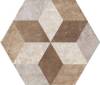 Декор Fioranese Heritage HET4EX Deco Exagon Texture 4 Nat 34.5x40 фото 2