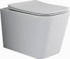 Унитаз подвесной Ceramica Nova Cubic CN1806 с микролифтом, безободковый