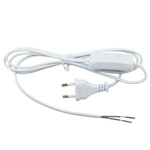 Шнур сетевой с вилкой и выключателем Uniel UCX-C10/02A-170 White