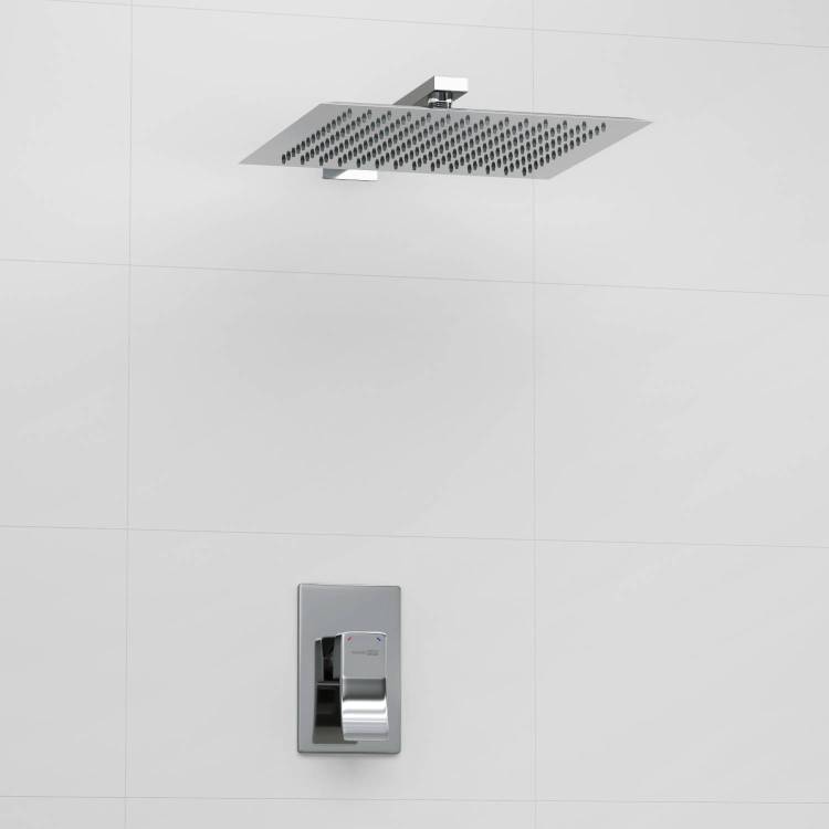 Душевой комплект Wasserkraft A12118 встраиваемый, с верхней душевой насадкой, хром