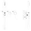Смеситель для душа Wonzon & Woghand WW-838017-BN Никель фото 2