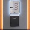 Тумба с раковиной Uperwood Modul подвесная, матовая, черная, 50 см фото 12