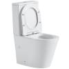 Унитаз компакт Black&White W-7793 7793W Безободковый Белый фото 2
